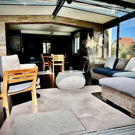 펜션 Les Palmiers 7 Personnes Plages Du Debarquement